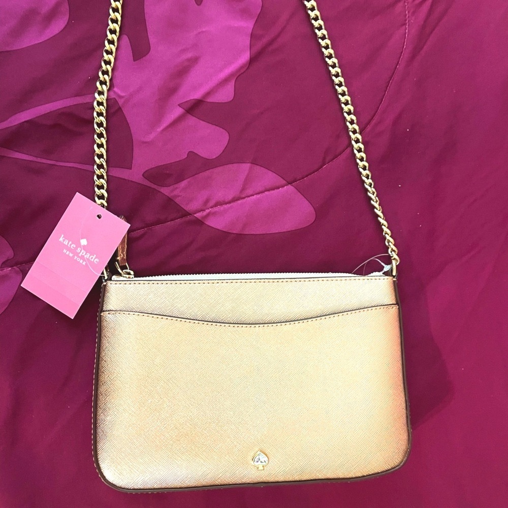 Kate Spade Gold Shimmer Crossbody - Picture 3 of 4